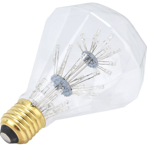 Ampoule LED vintage en verre 3W E27, ampoule ronde décorative et festive antique 85-265V, lumière chaude (1/5)