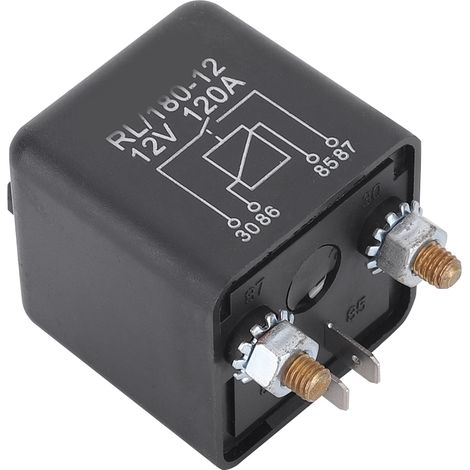 Relais de démarrage haute intensité TN686 12VDC 4 broches, interrupteur haut/bas RL180 120A pour véhicules (1/5)