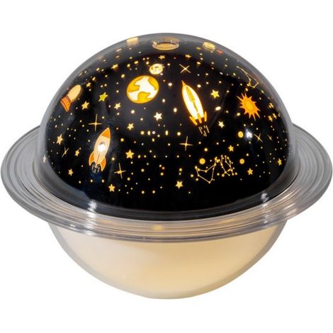 Ce purificateur d'air fait également office de mini lampe LED colorée et de projecteur, et arbore un motif de ciel étoilé.