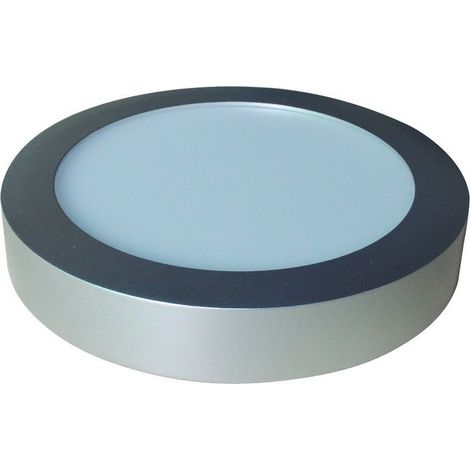 Downlight LED superficie rotonda 20w 1500lm 4000k luce diurna cromo ø22x3,5cm EDM (1/5)