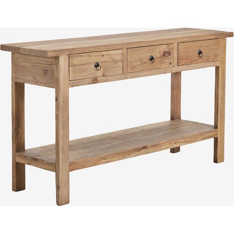 Consola recibidor 170x45 cm en madera reciclada Kirena SKLUM