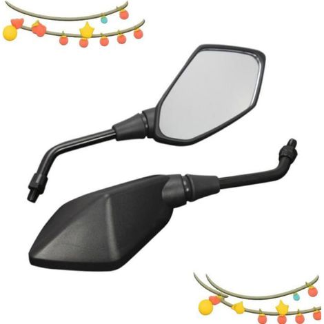 Rétroviseur de guidon à vis de 8 mm de diamètre Rétroviseur Universel en Alliage d'aluminium pour Moto, auto pour (1/5)