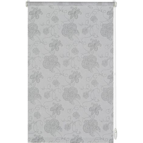 Gardinia EasyFix Rollo bestickt silber 75 x 150 cm Rollo (1/2)