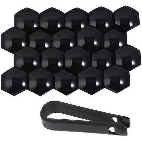 Enjoliveurs de roue pour Tesla Model 3 SX, kit de vis de protection noir brillant (1/4)