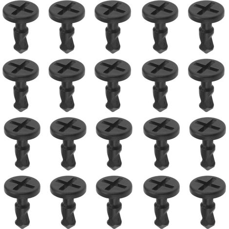 20pcs Clips à Vis pour Plaque de Couvercle de Compartiment Moteur Compatible avec Cayenne 2003-2010 15,7 X 24 MM OE 95557271000 Clip de Montage Moteur Accessoires de Voiture Noir (1/5)