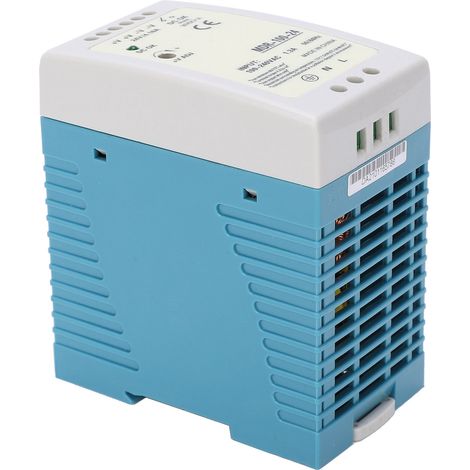 Alimentation à découpage sur rail DIN BERM MDR-100-24, puissance de sortie 100 W/24 V/1,3 A, entrée 100–240 V CA (1/5)