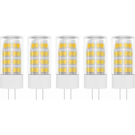 5X G4 Lampe LED 5W Ampoule Lampe 51 SMD 2835LEDs Blanc Chaud 3000K Ampoule LED Équivalent à lampe halogène 50W AC/DC 220V (1/5)