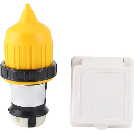 Kit de prise d'alimentation RV 30A 3 pièces, connecteur mâle à verrouillage torsadé, prise US étanche avec capot (1/5)