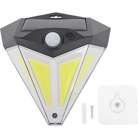 Ortviai Applique Solaire Extérieure avec Détecteur de Mouvement COB – Éclairage Autonome pour Porte d'Entrée, Jardin et Garage (1/5)