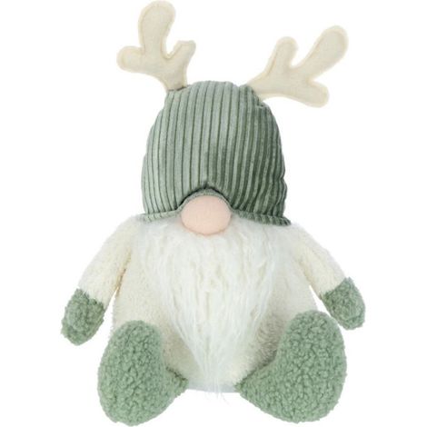 Statuette Déco Lutin "Cerf" 45cm Vert & Beige (1/2)