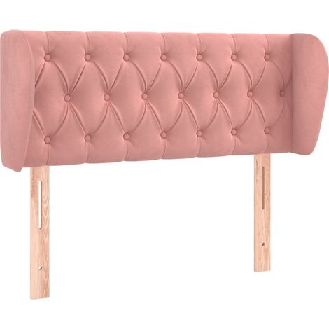 Maison Exclusive - Testiera ad Orecchio Rosa 103x23x78/88 cm in Velluto
