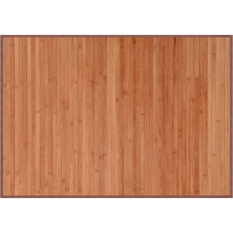 Tapis rectangulaire marron 70x100 bambou (1/5)