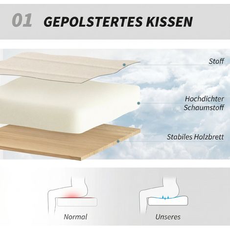 Bürostuhl fürs Homeoffice, höhenverstellbarer Drehstuhl mit Leinenbezug, gekreuzten Beinen, Belastbarkeit bis 120 kg, cremeweiß. (1/5)