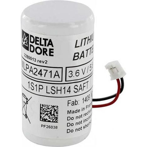 Delta Dore – Batterie 9V pour détecteur de mouvement bi-lentille vidéo – Tension 9V – Technologie lithium – DeltaDore 6416224