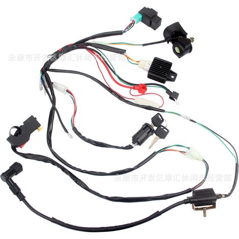 Off-road motorcycle/ATV/beach motorcycle accessories 50 70 90 110CC complete wiring harness ignition system CDI (1/5)