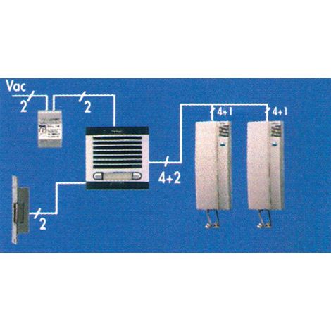 Kit interphone 2 postes audio - FERMAX - 3520