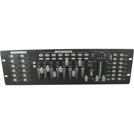 Centralina DMX 512 Controllo Luci Effetti DJ 192 Canali Display LCD (1/4)