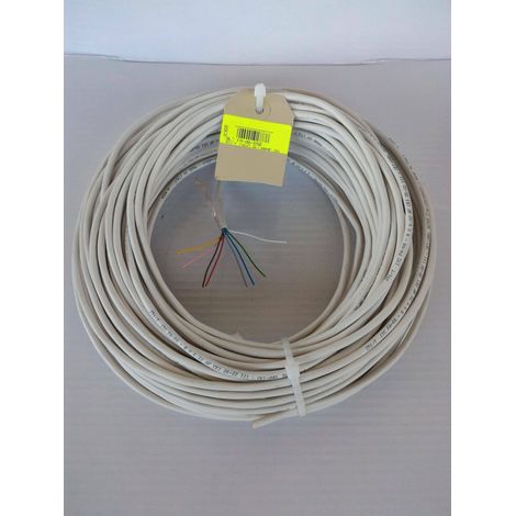 50 meters cable alarm schedule 8 conductores de los cuales 8x0.22 mm fa-08/b50