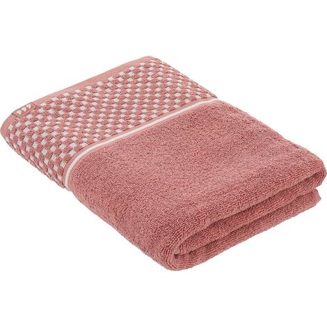 Toalla de baño 70 x 130 cm, 100 % algodón, estilo vichy - blush - Tendance (1/4)