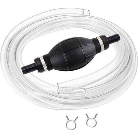 Manuel Pompe De Transfert De Carburant Avec 2M Siphon Tuyau Portable De Pompe à Main à Débit élevé à Siphon Pour Essence De Gaz Essence Diesel Huile Liquide Réservoir De Poissons (1/5)