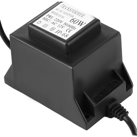 Transformateur étanche LED 60 W, transformateur spécial pour éclairage sous-marin, prise UE 220 V (1/5)