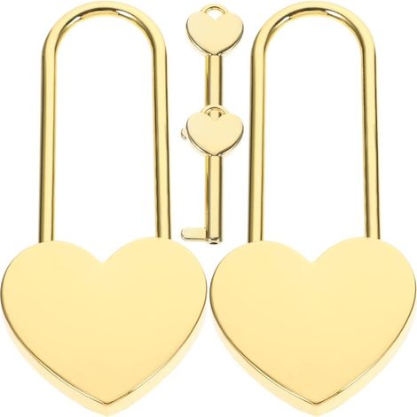cadenas dor s en forme de c ur avec cl en alliage de zinc