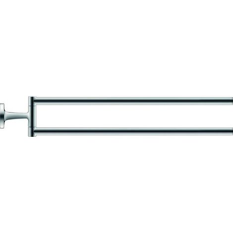 Duravit Starck T - Doppel-Handtuchhalter, beweglich, Länge 47 cm, verchromt 0099411000 (1/5)