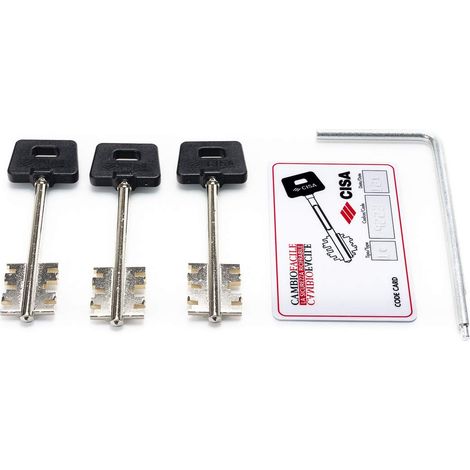 CAMBIO CIFRATURA NEW CAMBIO FACILE 06520 CISA - 06520.50 X SERIE 57665 DX/SX CH 3 MM 99 GAMBO 44 (1/4)