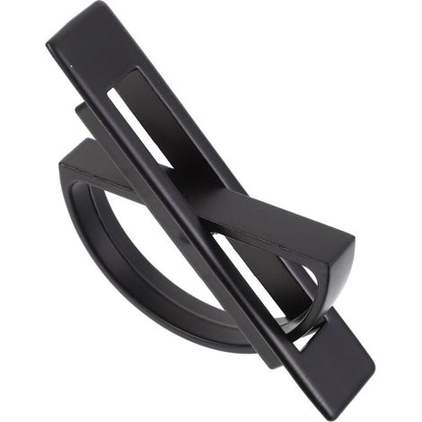 Lntyq Lot de 2 Poignée de Porte Encastrée Tatami Poignées Cachées en Alliage d'aluminium Pratique Bouton de Plancher Encastré Dissimulé pour Tiroir Armoire Armoire de Plancher (Noir)