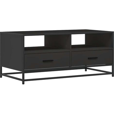 Maison Exclusive - Couchtisch Schwarz 100x50x45 cm Holzwerkstoff