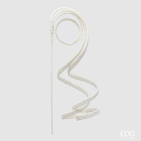 DECORAZIONE NATALIZIA, RAMO FILANTE, H58CM, COLORE BIANCO, NATALE, ADDOBBI DI NATALE
