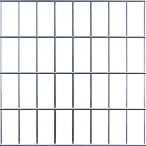 Grille de Gabion à l’unité - Dimensions: 40 cm x 40 cm - mailles de 5 x 10 cm - Made in Germany