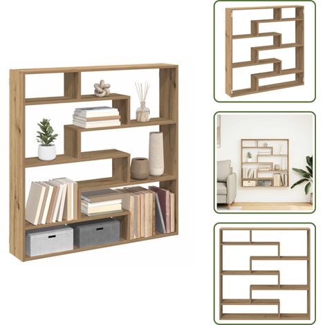 vidaXL Würfelregal 7 Fächer Artisan-Eiche Holzwerkstoff (1/5)