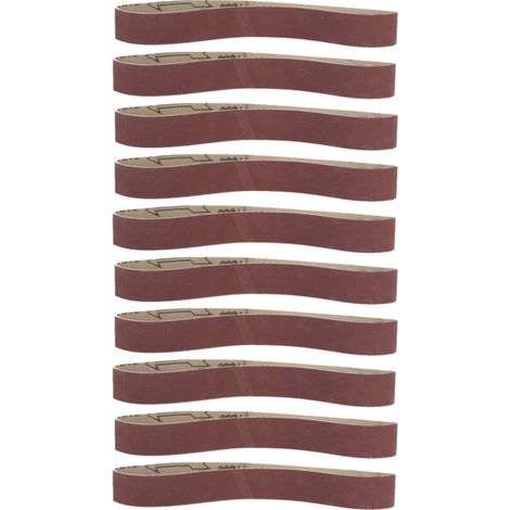 Beyamis 10 bandes abrasives en alumine pour le ponçage, le meulage et le polissage, 53330 (grain 1000)