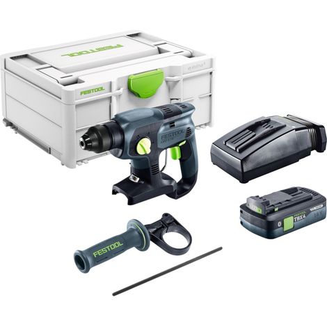 Marteau combiné sans fil Festool KHC-S 18-Basic 18 V, 1,7 J, SDS plus + 1 batterie 4,0 Ah + chargeur + Systainer (1/5)