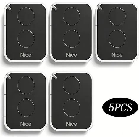 Lot de 5 télécommandes NICE FLORS, fréquence 433,92 MHz (1/3)