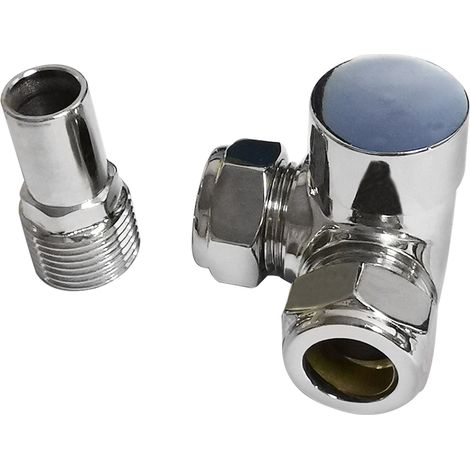 Warmehaus Designer Radiator 15mm Manual Corner Valve