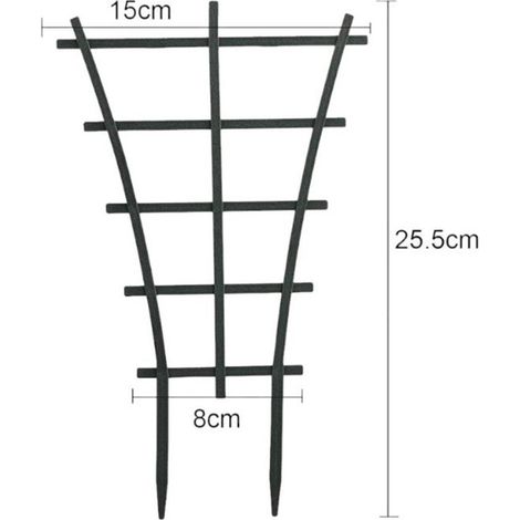 2-teilig Rankgitter Pflanzenständer Rankgitter für den Außenbereich Pflanzenstütze Balkontopf Befestigungsstange Kleine Mini-Pergola für den für (1/4)