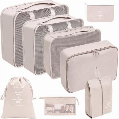 8pcs bags to clothes, Organizer of valise cubes packaging of travel for valises, system d'organisation for valises (1/4)