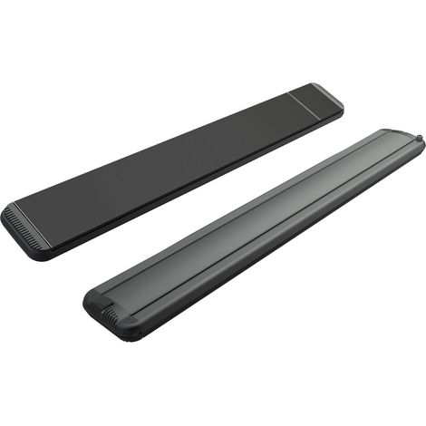 Stufa Elettrica ad Infrarossi 141x20,1x5,8 cm da Soffitto 1800W in Alluminio Dimmerabile Moel Hot-Top Nera (1/4)