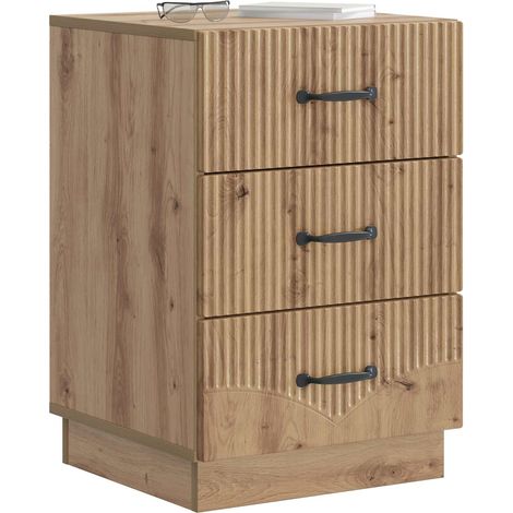 Maison Exclusive - Armadio da Notte Rovere Artigianale 43 x 41 x 63,5 cm