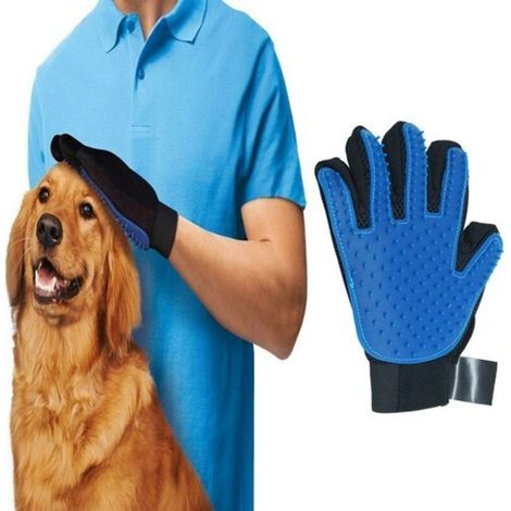 Gants de toilettage spécialement conçus pour les chiens et les chats. Utilisés pour l'épilation, le massage et le nettoyage.