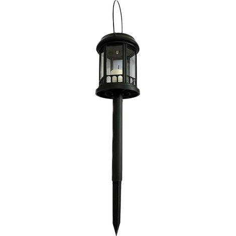 APEX lampe solaire exterieur - en Plastique Résistante à la Corrosion - 0.2W IP55 - 4510 cm - noir - Dans les Lumières au Sol (1/5)