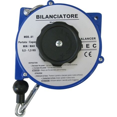 BILANCIATORE A MOLLA PORTATA 0,5-1,5kg CAVO 1,6m MOD. AC 30 A1 AIRTEC