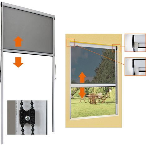 Zanzariera a Rullo con Catenella Verticale Finestre e Porte Special - Formato: 160x250 mm - Colore: Bianco Ral 9016 (1/3)