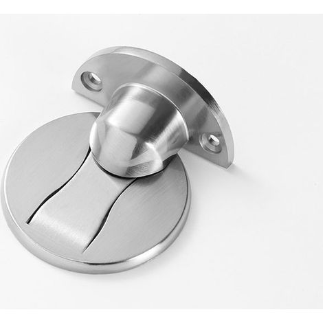 Butée Porte Magnétique,Butée Porte Support Loquet Butoir Porte Métal,304 Acier Inoxydable Résistant（5pcs，acier brossé） GROOFOO
