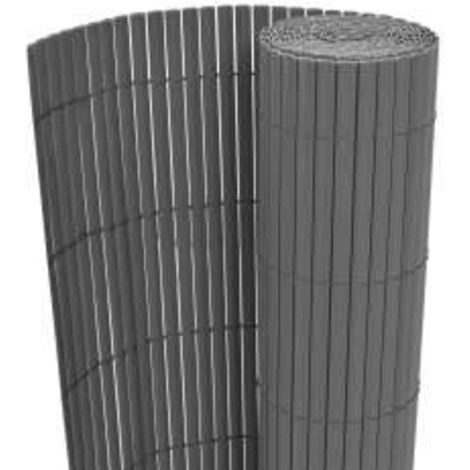 Maison Exclusive - Gartenzaun Doppelseitig 90x400 cm Grau (1/5)