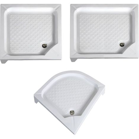 Piatto Doccia Semicircolare Cm 80 X 80 - H 12,5 (1/3)