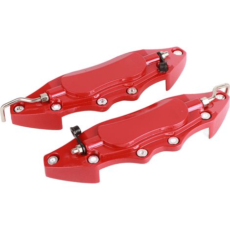 (Exklusiv für Südostasien) Universelle Bremssattelabdeckung, Dekoration, Radnabenabdeckung, 3D-Bremssattelabdeckung, Rot, kleine Größe (1/2)