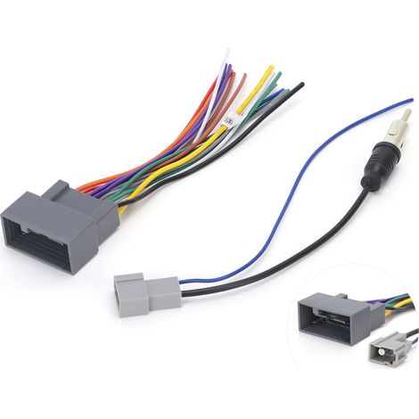 Kit de Câblage Radio Stéréo + Adaptateur Antenne pour Honda Fit/City/Greiz - Compatible